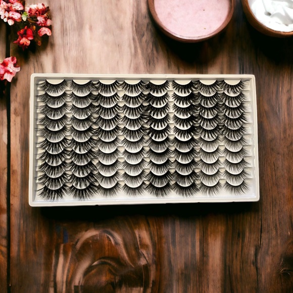 Violet Moon Other - New! ☆ $1.85 A Pair! Faux Mink 40 Pack False Eyelashes Includes Wispy Lashes